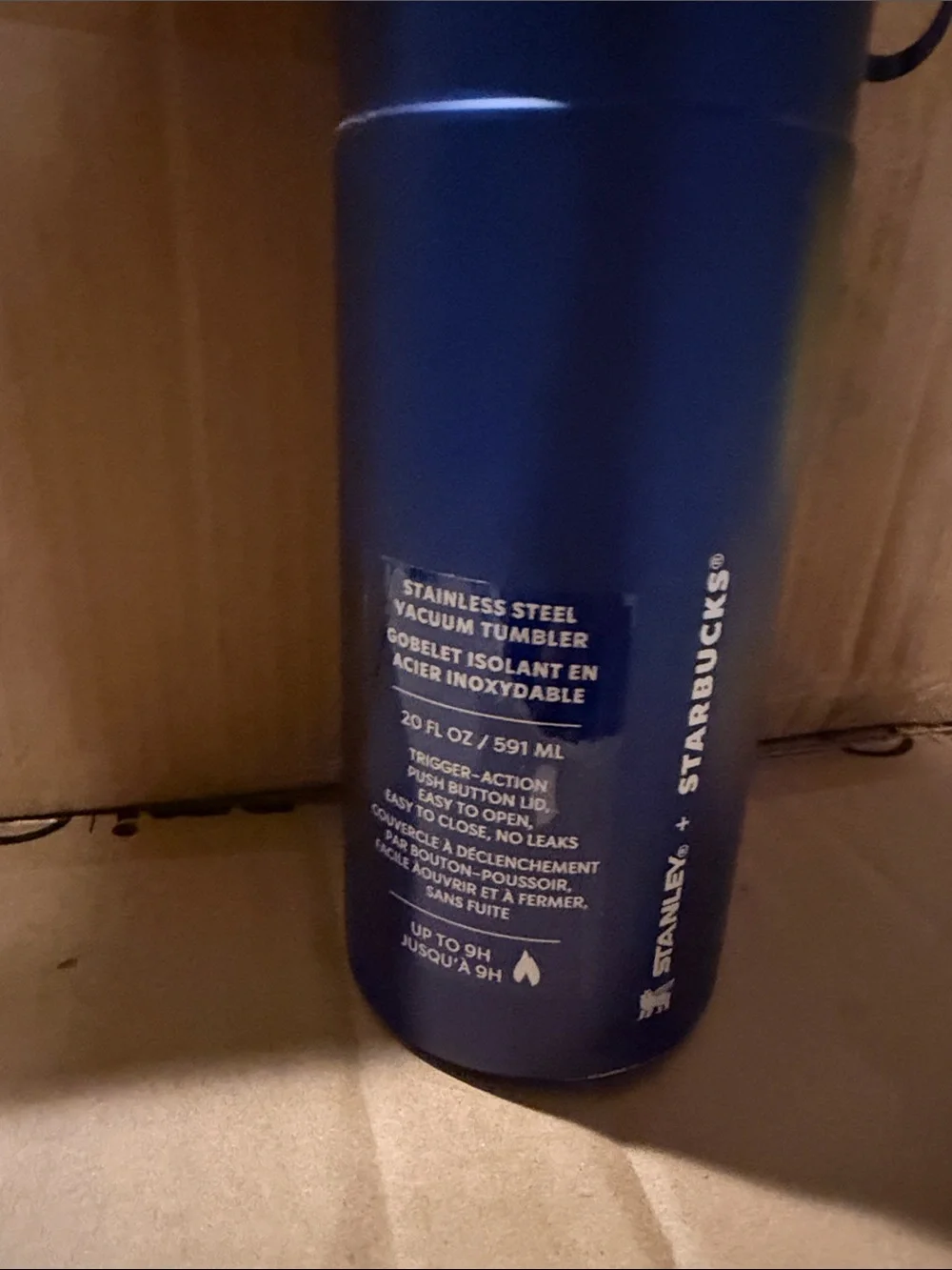 Starbucks Stanley Stainless Steel Tumbler Blue and Silver Travel Bottle